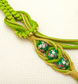 振袖用帯締め 正絹 転写玉 No.5ZE-0438-50