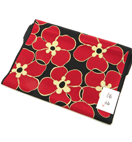 振袖用帯揚 正絹 大輪の梅の花 No.5ZE-0439-50の通販｜きもの365