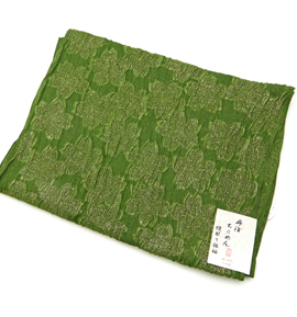 振袖用帯揚 正絹 金通し桜 No.5ZE-0448-70