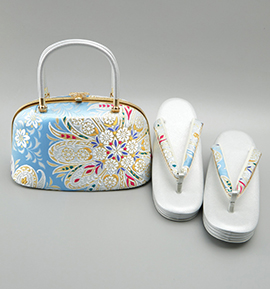 世美庵 振袖・卒業袴用草履バッグ（足サイズ：23.0cm～24.5cm） No.5ZE-1282-23