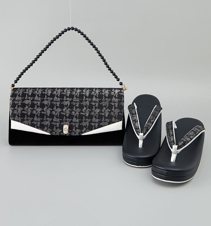 華三彩 振袖・卒業袴用草履バッグ（足サイズ：23.0cm～24.5cm） No.5ZE-1308-13