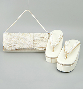 華三彩 振袖・卒業袴用草履バッグ（足サイズ：23.0cm～24.5cm） No.5ZE-1319-03-R