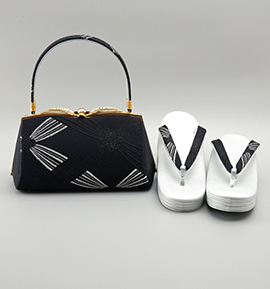 世美庵 振袖・卒業袴用草履バッグ（足サイズ：23.0cm～24.5cm） No.5ZE-1322-13