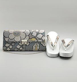 世美庵 振袖・卒業袴用草履バッグ（足サイズ：23.0cm～24.5cm） No.5ZE-1324-13