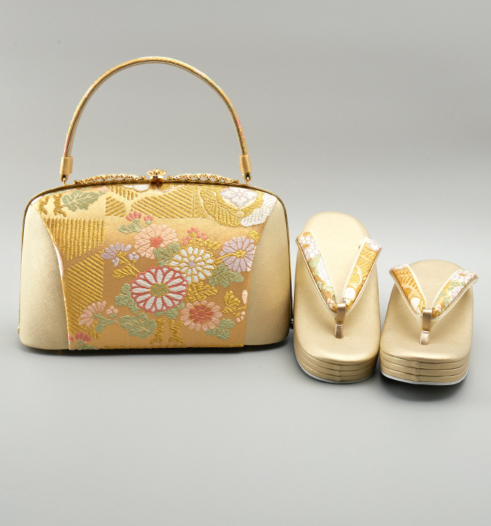 世美庵 振袖・卒業袴用草履バッグ（足サイズ：23.0cm～24.5cm