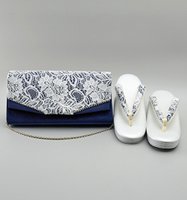 世美庵 振袖・卒業袴用草履バッグ(足サイズ:23.0cm~24.5cm) No.5ZE-1329-13-R