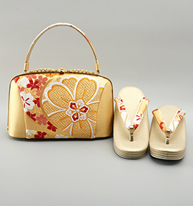 世美庵 振袖・卒業袴用草履バッグ(足サイズ:23.0cm~24.5cm) No.5ZE-1330-03-R