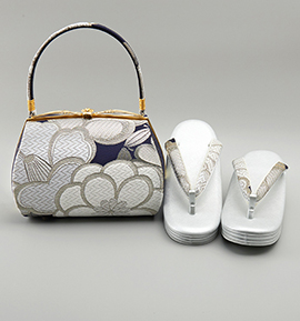 世美庵 振袖・卒業袴用草履バッグ（足サイズ：23.0cm～24.5cm） No.5ZE-1335-13-R