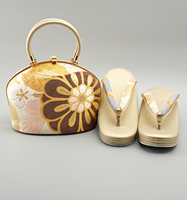 世美庵 振袖・卒業袴用草履バッグ(足サイズ:23.0cm~24.5cm) No.5ZE-1339-03-R