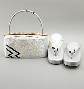 世美庵 振袖・卒業袴用草履バッグ（足サイズ：23.0cm～24.5cm） No.5ZE-1343-13