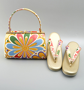 振袖・卒業袴用草履バッグ（足サイズ：23.0cm～24.5cm） No.5ZE-1346-03