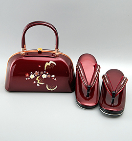 世美庵 振袖・卒業袴用草履バッグ（足サイズ：23.0cm～24.5cm） No.5ZE-1375-03