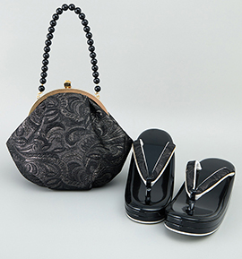 華三彩 振袖・卒業袴用草履バッグ（足サイズ：23.0cm～24.5cm） No.5ZE-1379-13