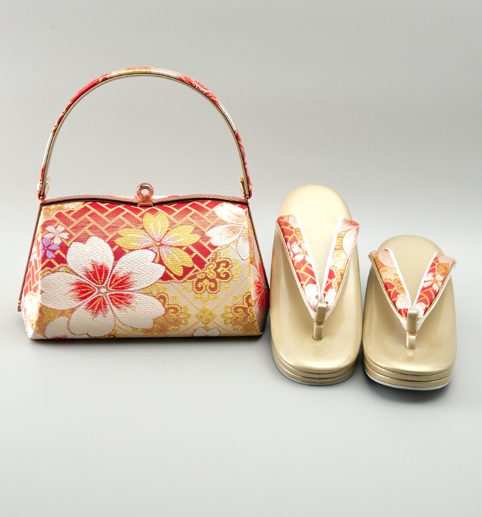 振袖・卒業袴用草履バッグ（足サイズ：23.0cm～24.5cm） No.5ZE-1392