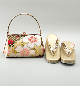 振袖・卒業袴用草履バッグ（足サイズ：23.0cm～24.5cm） No.5ZE-1392-10-R