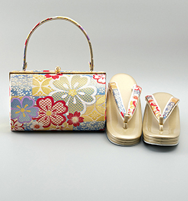 振袖・卒業袴用草履バッグ（足サイズ：23.0cm～24.5cm） No.5ZE-1394-03-R