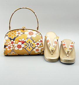 振袖・卒業袴用草履バッグ(足サイズ:23.0cm~24.5cm) No.5ZE-1395-13-R