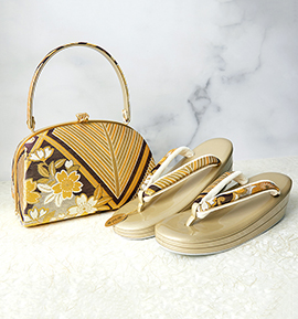 振袖・卒業袴用草履バッグ（足サイズ：23.0cm～24.5cm） No.5ZE-1398-23