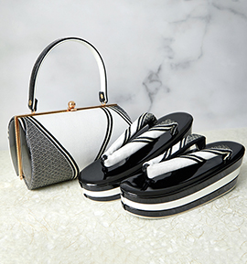 振袖・卒業袴用草履バッグ(足サイズ:23.0cm~24.5cm) No.5ZE-1410-00-R