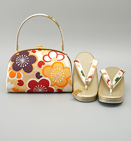 振袖・卒業袴用草履バッグ（足サイズ：23.0cm～24.5cm） No.5ZE-1436-03