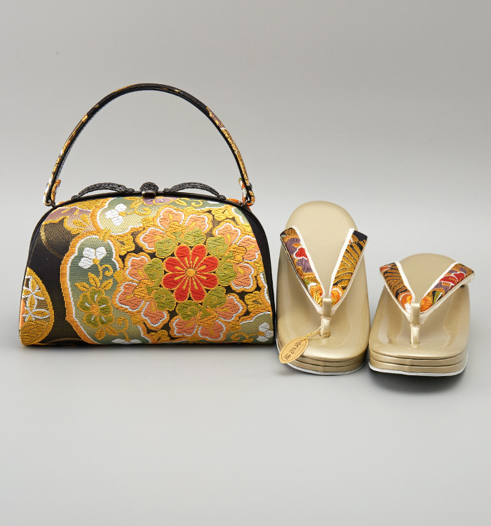 振袖・卒業袴用草履バッグ(足サイズ:25.0cm~26.5cm) No.5ZE-1442-04