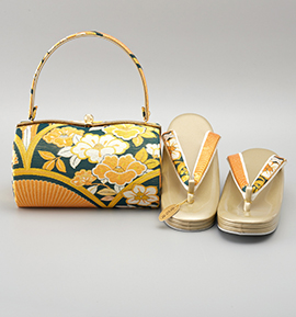 振袖・卒業袴用草履バッグ（足サイズ：23.0cm～24.5cm） No.5ZE-1454-10-R