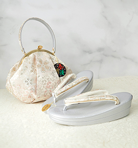 春爛漫 振袖・卒業袴用草履バッグ(足サイズ:23.0cm~24.5cm) No.5ZE-1490-10-R