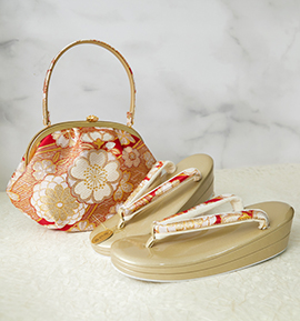 春爛漫 振袖・卒業袴用草履バッグ(足サイズ:23.0cm~24.5cm) No.5ZE-1498-00-R