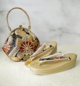 春爛漫 振袖・卒業袴用草履バッグ（足サイズ：23.0cm～24.5cm） No.5ZE-1500-10