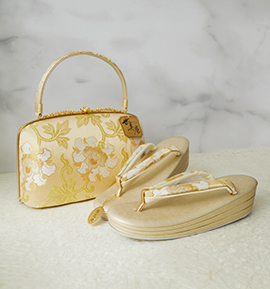 世美庵 振袖・卒業袴用草履バッグ（足サイズ：23.0cm～24.5cm） No.5ZE-1514-03