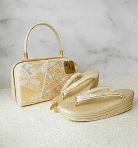 世美庵 振袖・卒業袴用草履バッグ（足サイズ：23.0cm～24.5cm） No.5ZE-1515-03