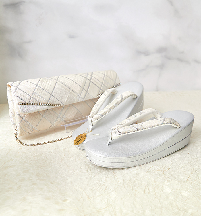 華三彩 振袖・卒業袴用草履バッグ（足サイズ：22.5cm～24.0cm） No.5ZE-1520-12