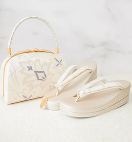 華三彩 振袖・卒業袴用草履バッグ（足サイズ：23.0cm～24.5cm） No.5ZE-1521-03