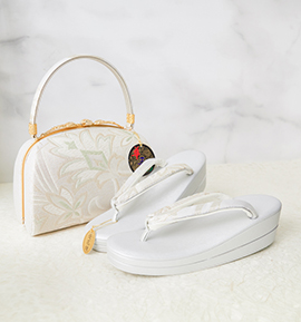 華三彩 振袖・卒業袴用草履バッグ（足サイズ：23.0cm～24.5cm） No.5ZE-1521-13