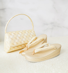 華三彩 振袖・卒業袴用草履バッグ（足サイズ：22.5cm～24.0cm） No.5ZE-1523-02