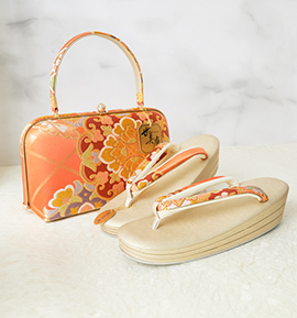 世美庵 振袖・卒業袴用草履バッグ（足サイズ：23.0cm～24.5cm） No.5ZE-1529-03