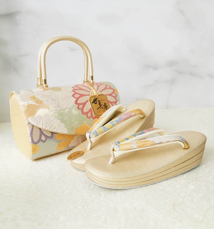 世美庵 振袖・卒業袴用草履バッグ（足サイズ：22.5cm～24.0cm） No.5ZE-1530-02