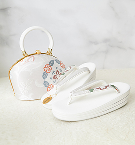 世美庵 振袖・卒業袴用草履バッグ（足サイズ：23.0cm～24.5cm） No.5ZE-1534-03