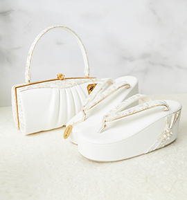 世美庵 振袖・卒業袴用草履バッグ（足サイズ：23.0cm～24.5cm） No.5ZE-1535-03