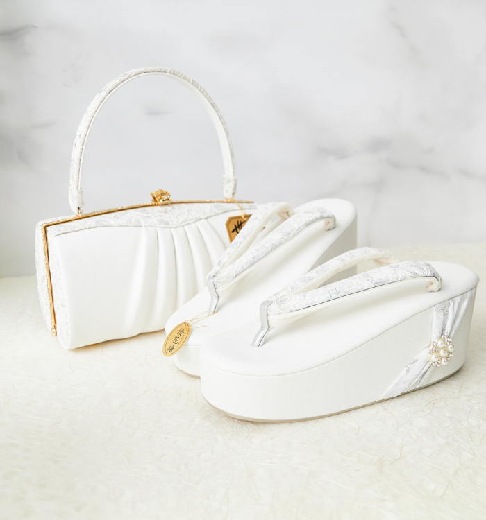 世美庵 振袖・卒業袴用草履バッグ（足サイズ：23.0cm～24.5cm） No.5ZE-1535-13