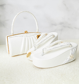 世美庵 振袖・卒業袴用草履バッグ（足サイズ：23.0cm～24.5cm） No.5ZE-1535-13