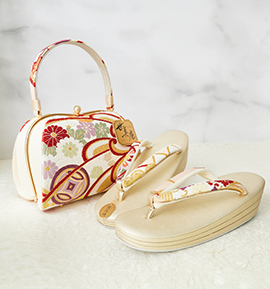 世美庵 振袖・卒業袴用草履バッグ（足サイズ：23.0cm～24.5cm） No.5ZE-1540-03