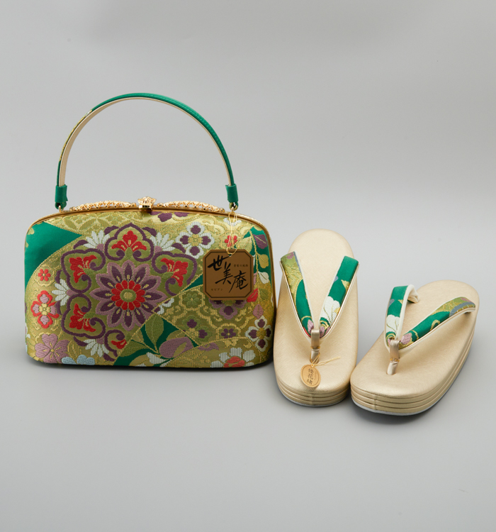 世美庵 振袖・卒業袴用草履バッグ（足サイズ：23.0cm～24.5cm） No.5ZE-1542-03_01