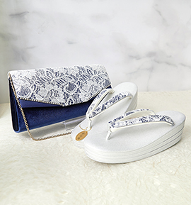 世美庵 振袖・卒業袴用草履バッグ（足サイズ：23.0cm～24.5cm） No.5ZE-1544-03