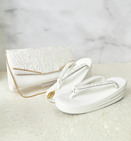 世美庵 振袖・卒業袴用草履バッグ（足サイズ：23.0cm～24.5cm） No.5ZE-1545-03