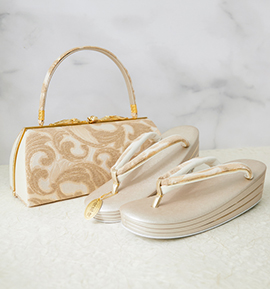 世美庵 振袖・卒業袴用草履バッグ（足サイズ：23.0cm～24.5cm） No.5ZE-1555-03