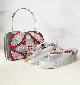 振袖・卒業袴用草履バッグ(足サイズ:23.0cm~24.5cm) No.5ZE-1568-10