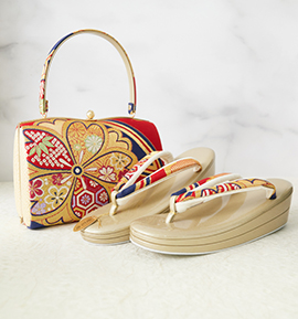 振袖・卒業袴用草履バッグ(足サイズ:23.0cm~24.5cm) No.5ZE-1577-00