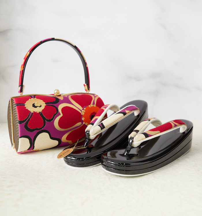 【週末セール中‼️】振袖・卒業袴用草履バッグ（足サイズ：24cm～25cm）LL 振袖・卒業袴用草履バッグ（足サイズ：23.0cm～24.5cm） No.5ZE-1581