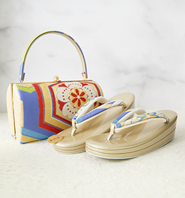 振袖・卒業袴用草履バッグ（足サイズ：23.0cm～24.5cm） No.5ZE-1589-00